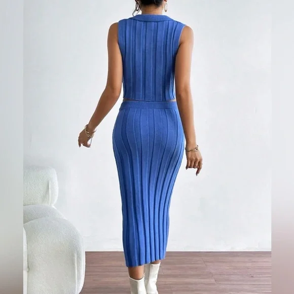 Blue sweater set - Picture 2 of 3